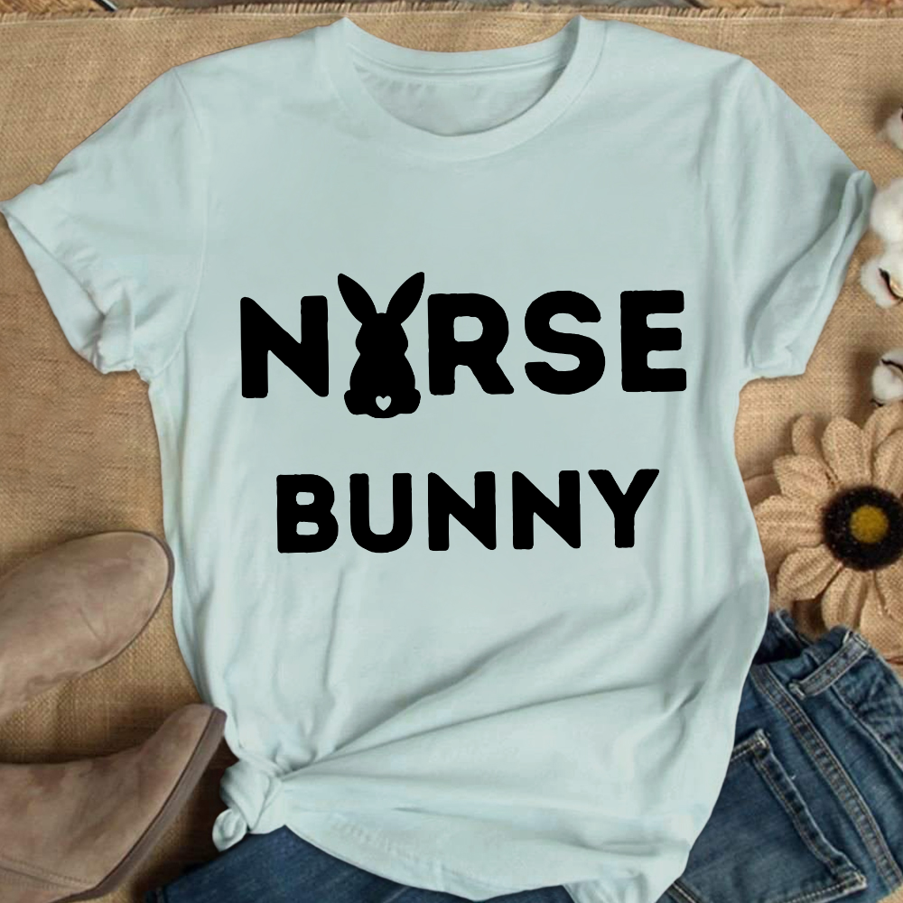 Nurse Bunny Cotton Nurse T-shirt