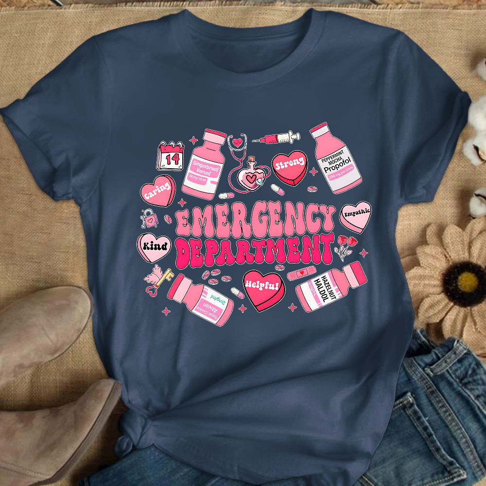 Emergency Department Gift Cotton Nurse T-shirt