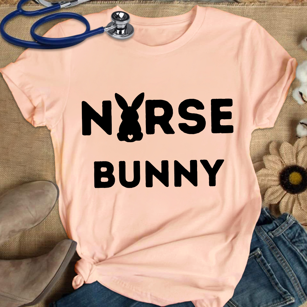 Nurse Bunny Cotton Nurse T-shirt