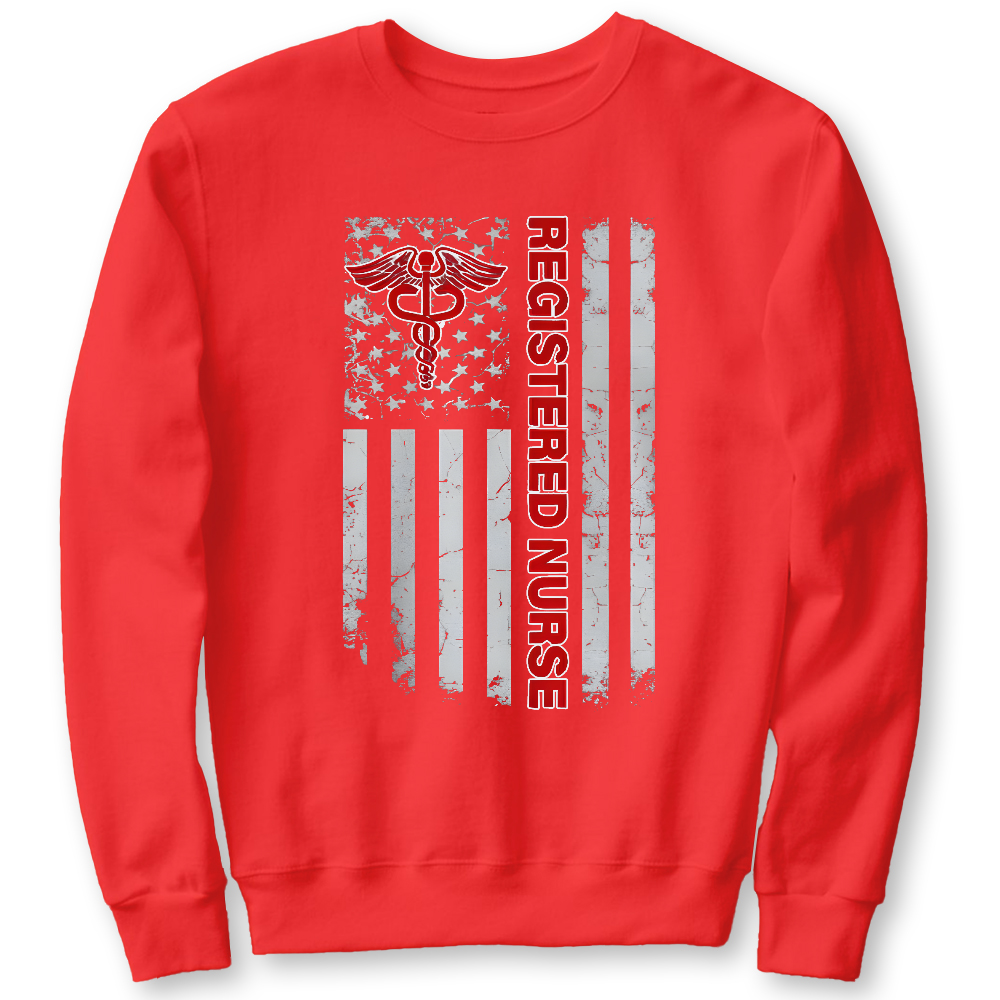 Registered Nurse Cotton Pullover Sweatshirt
