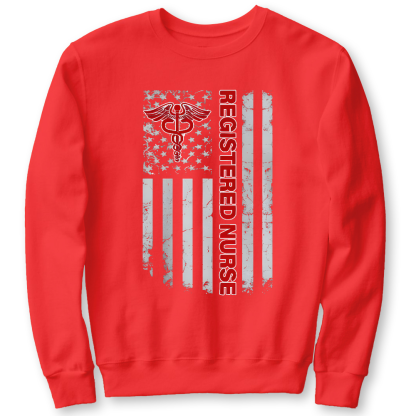 Registered Nurse Cotton Pullover Sweatshirt