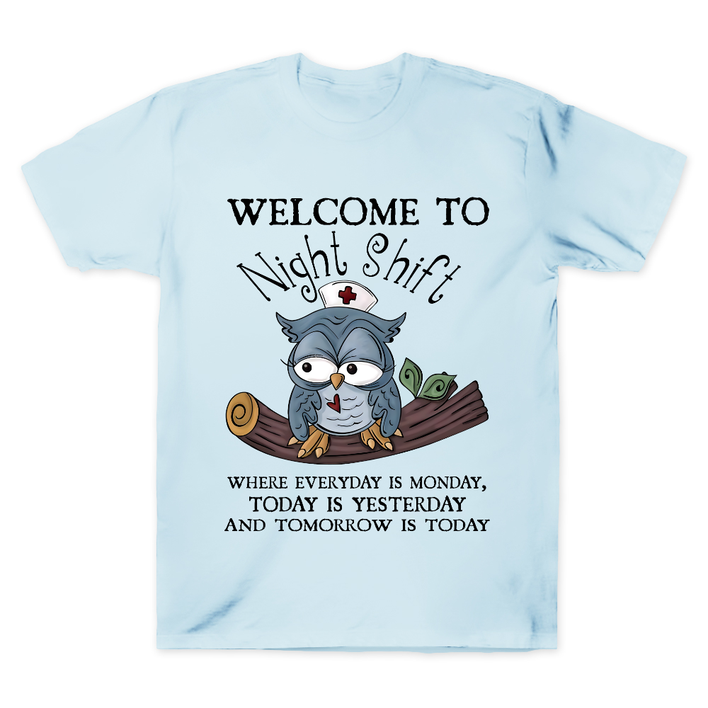 Welcome Come To Night Shift Cotton Doctor T-shirt