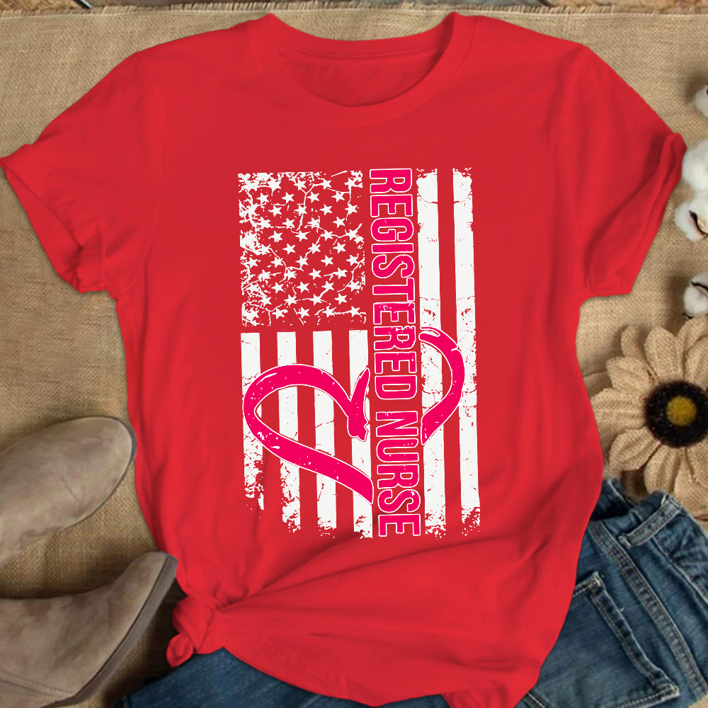 Registered Nurse Cotton Nurse T-shirt