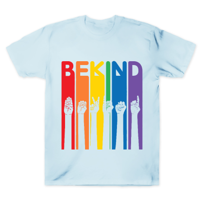 Be Kind Sign Language Cotton Doctor T-shirt
