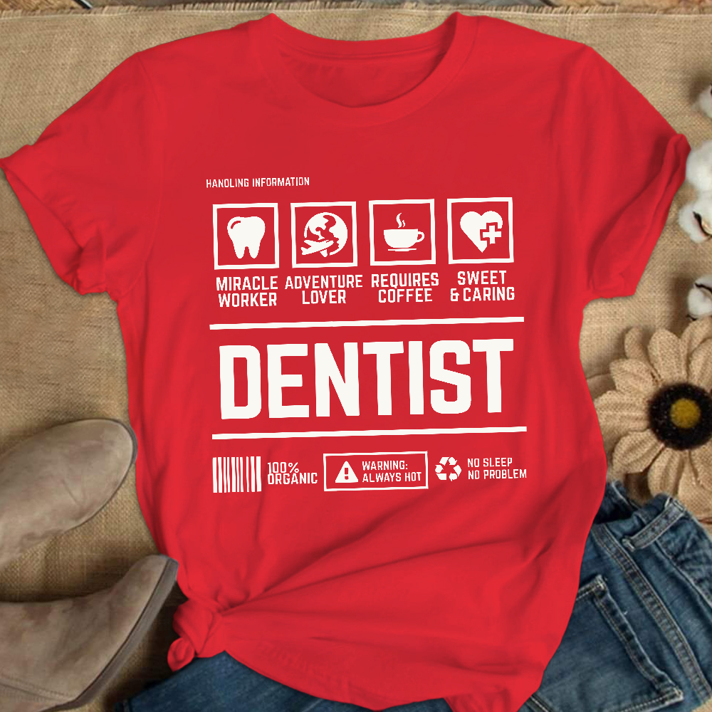 Dentist's Notes Cotton Nurse T-shirt