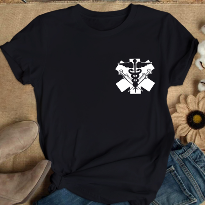 Physician Symbol Doctor Nurse Cotton Nurse T-shirt