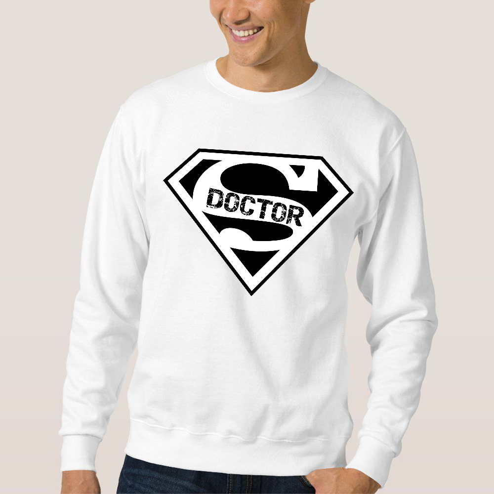 Super Doctor Cotton Pullover Sweatshirt