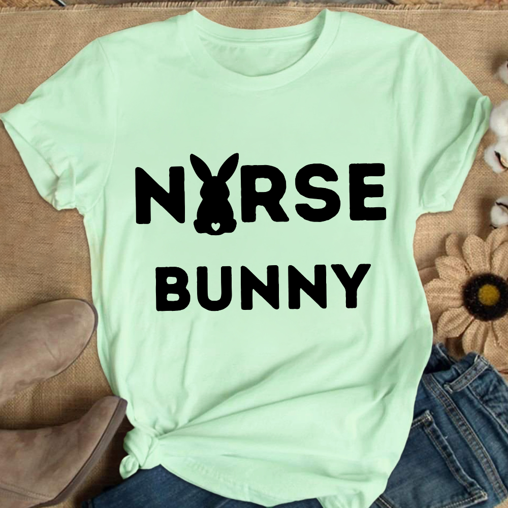 Nurse Bunny Cotton Nurse T-shirt