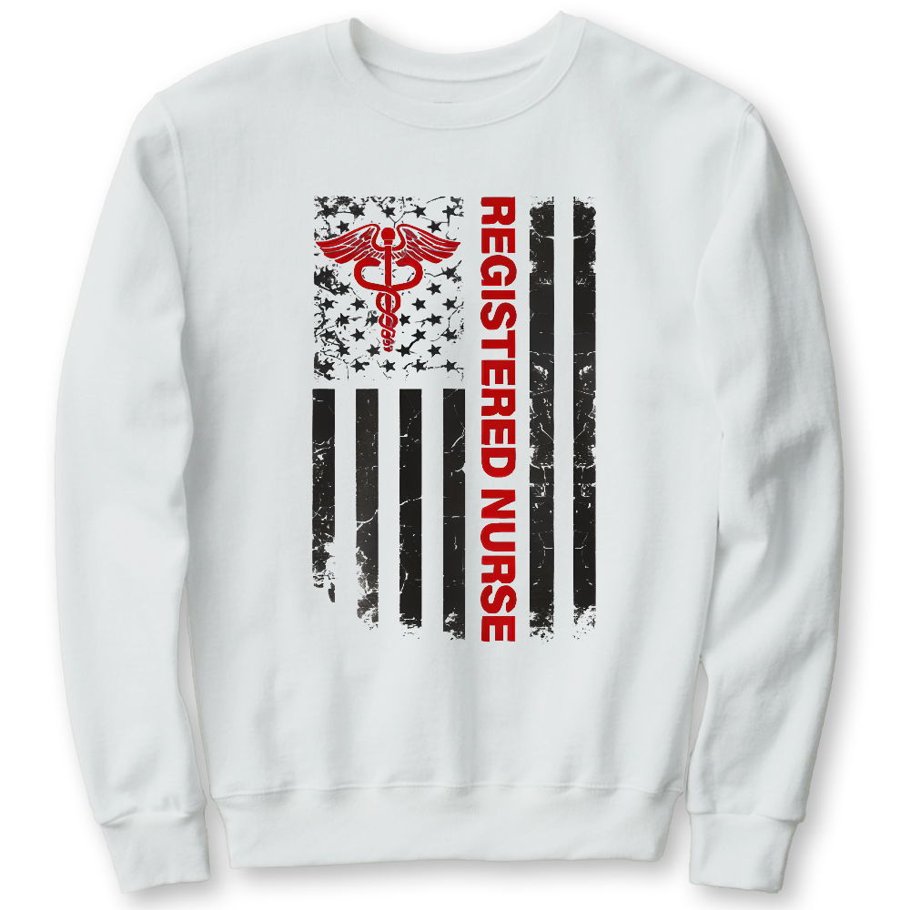 Registered Nurse Cotton Pullover Sweatshirt