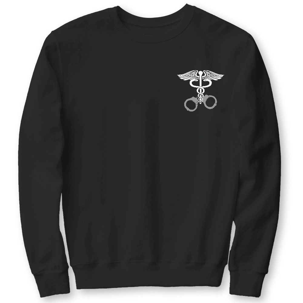 Nurse Symbol Cotton Pullover Sweatshirt