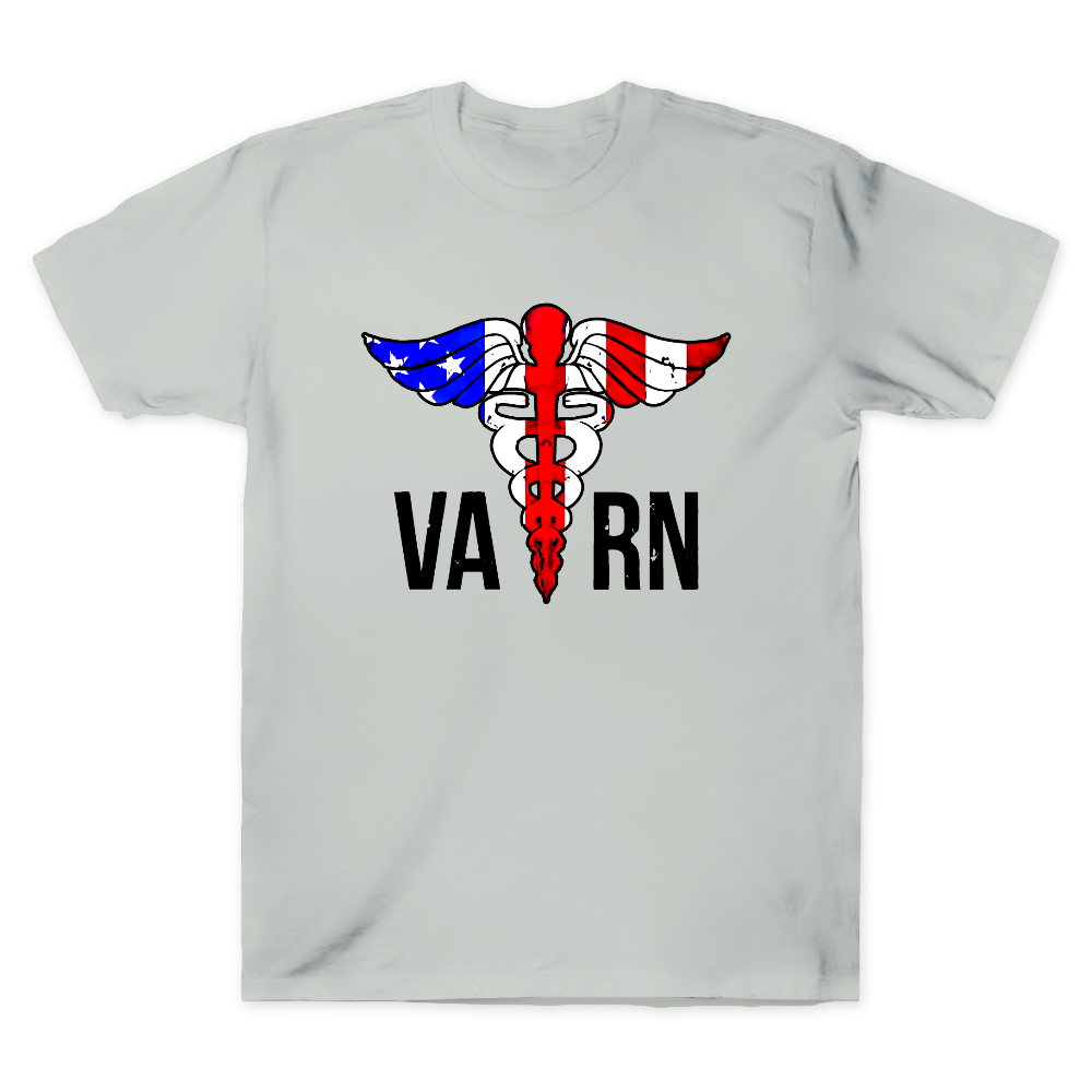 VA RN Nurse Symbol Flag Cotton Doctor T-shirt