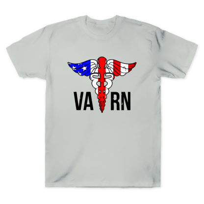 VA RN Nurse Symbol Flag Cotton Doctor T-shirt