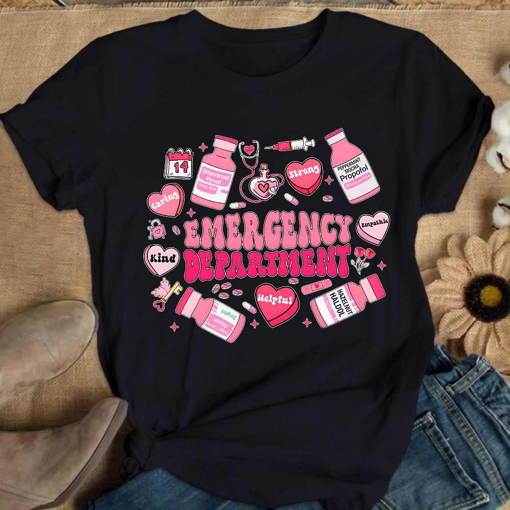 Emergency Department Gift Cotton Nurse T-shirt