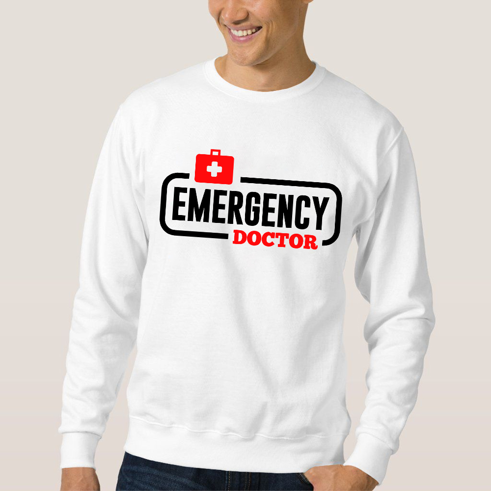 Emergency Doctor Cotton Pullover Sweatshirt