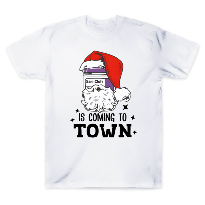 Funny Santa Nurse Medical Assistant Christmas Cotton Doctor T-shirt