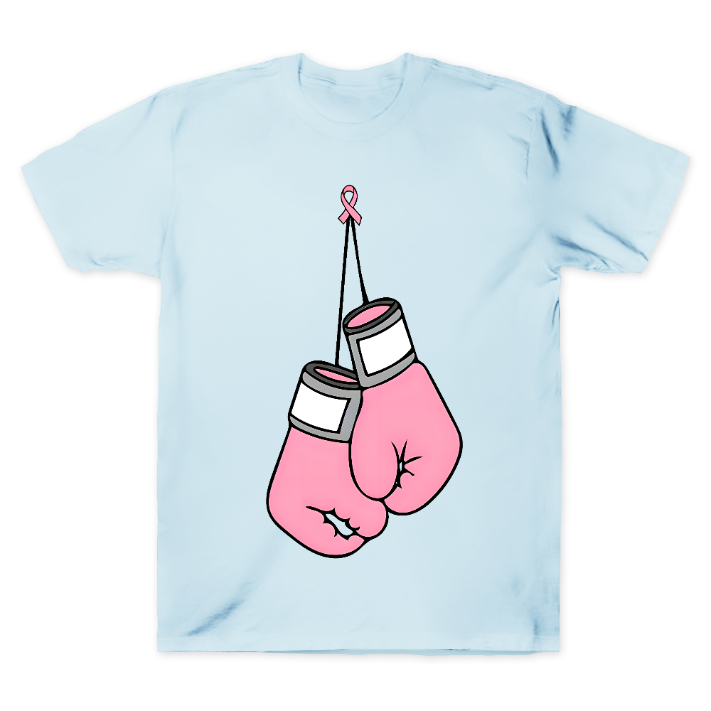 Pink Boxing Gloves Breast Cancer Fight Cotton Doctor T-shirt