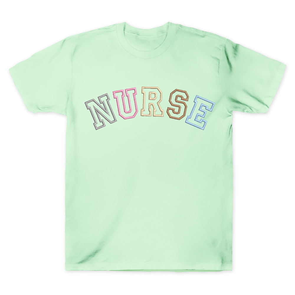 Embroidered Nurse Cotton Doctor T-shirt