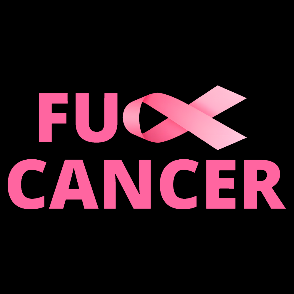 Fuck Cancer Breast Cancer Support With Pink Ribbon Cotton Doctor T-shirt