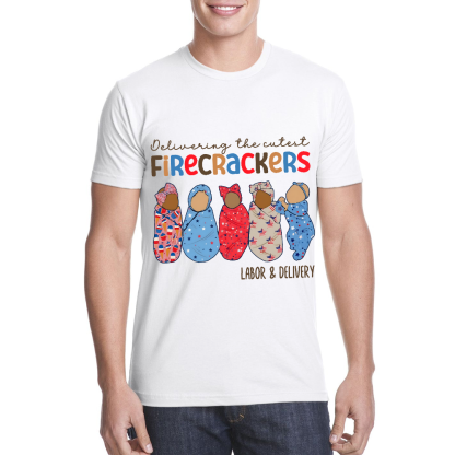 4th Of July Labor And Delivery Cotton Doctor T-shirt