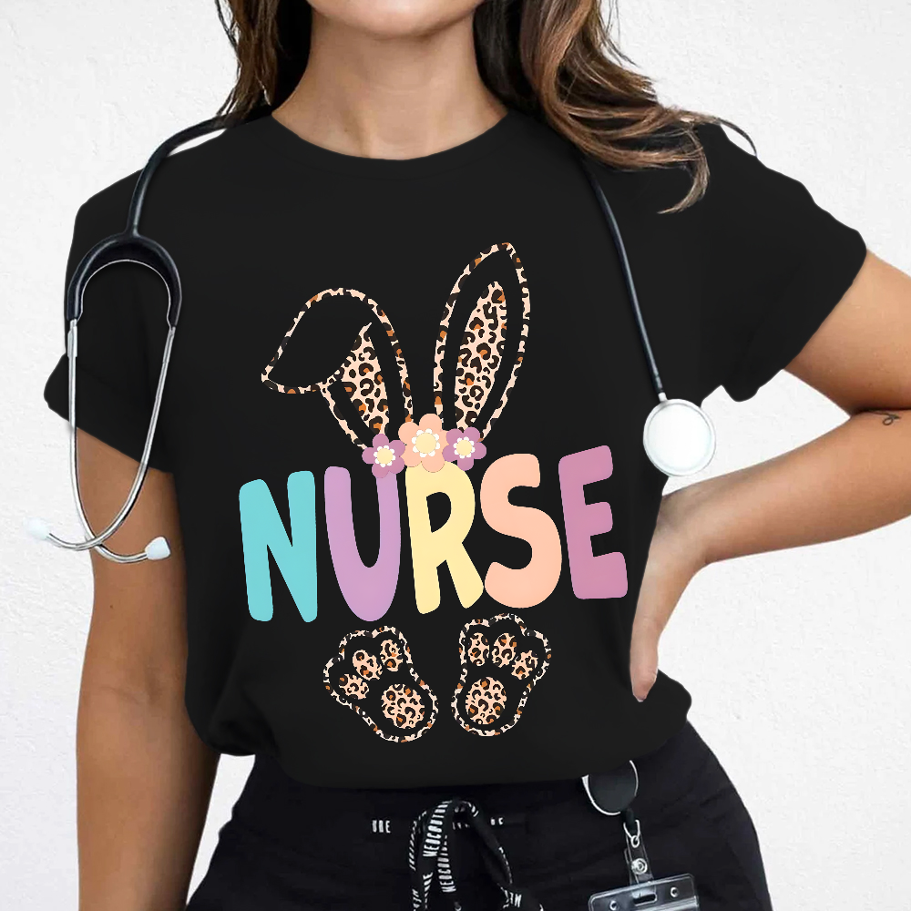 Easter Bunny Cotton Nurse T-shirt