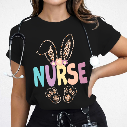 Easter Bunny Cotton Nurse T-shirt