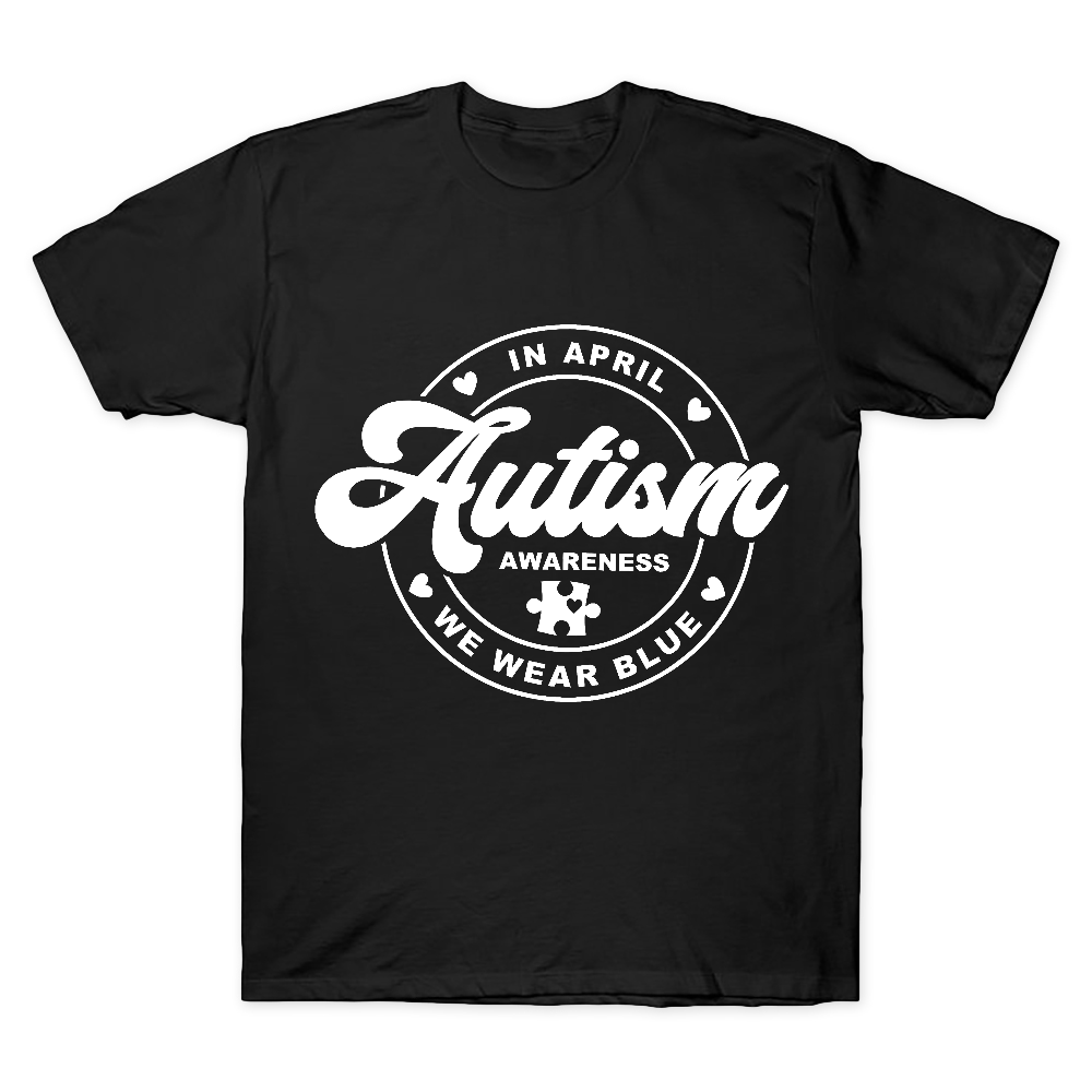 Autism Awareness In April We Wear Blue Cotton Doctor T-shirt