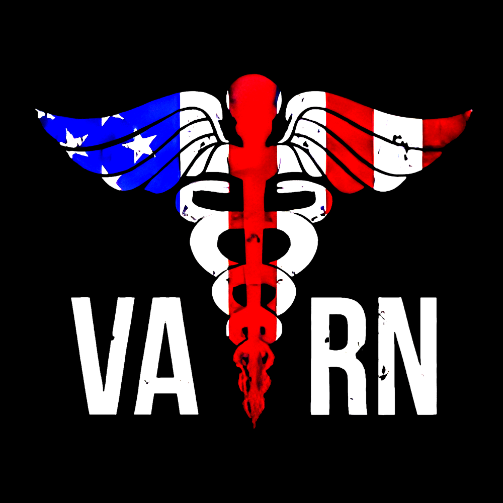 VA RN Nurse Symbol Flag Cotton Pullover Sweatshirt