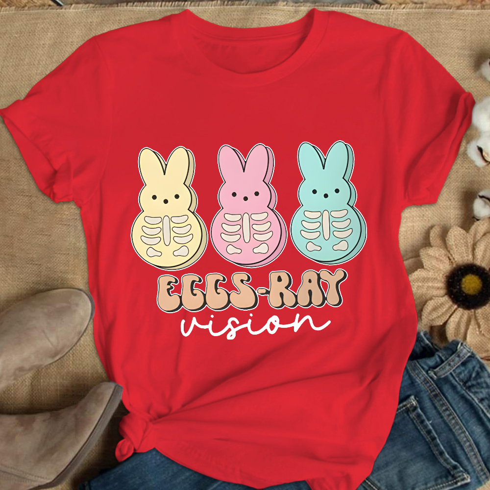 Eggs Ray Vision Radiology Cotton Nurse T-shirt