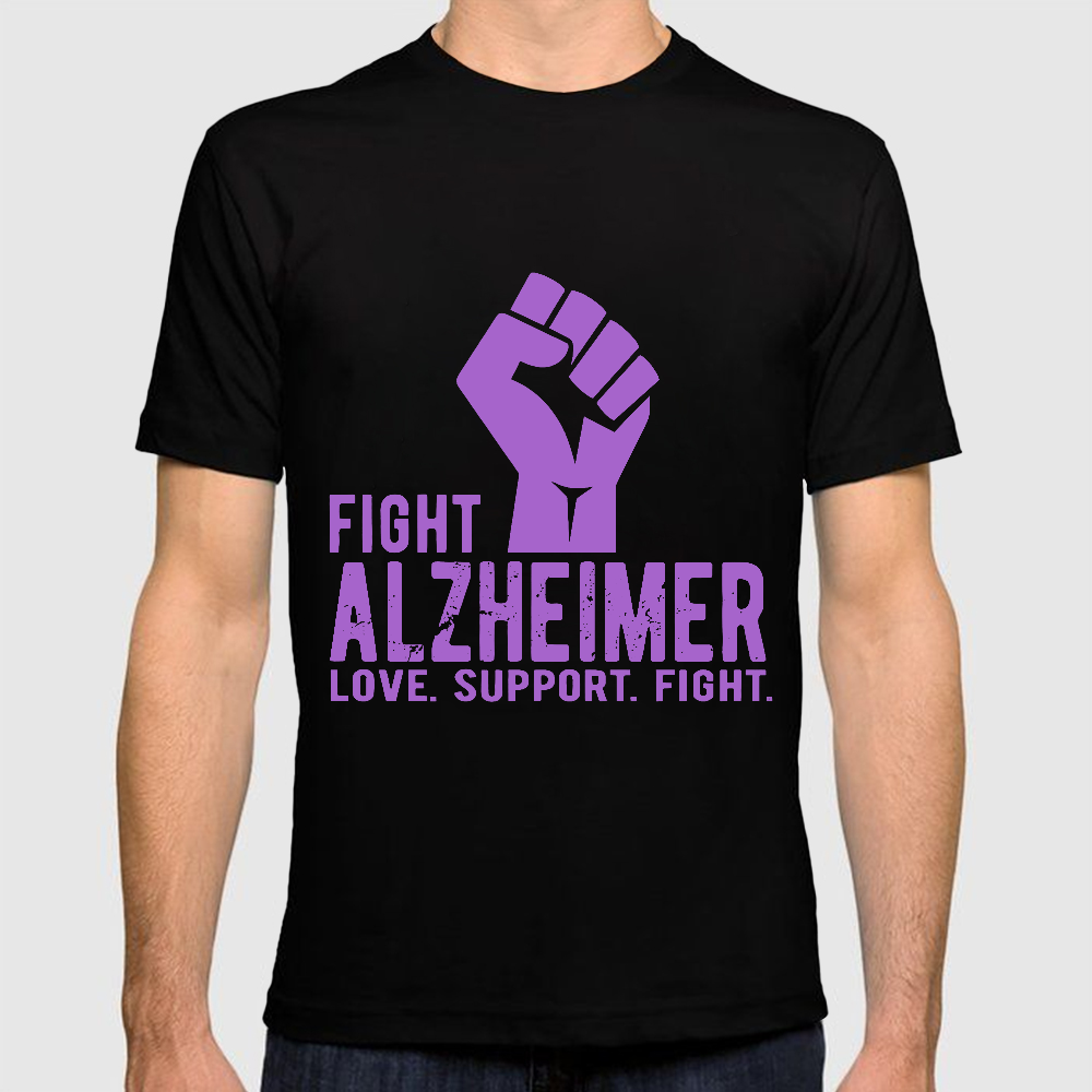 Fight Alzheimer Support Alzheimer Awareness Cotton Doctor T-shirt