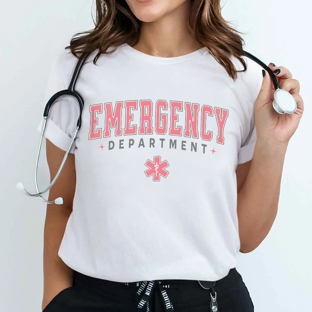 ER Nurse Crewneck Cotton Nurse T-shirt