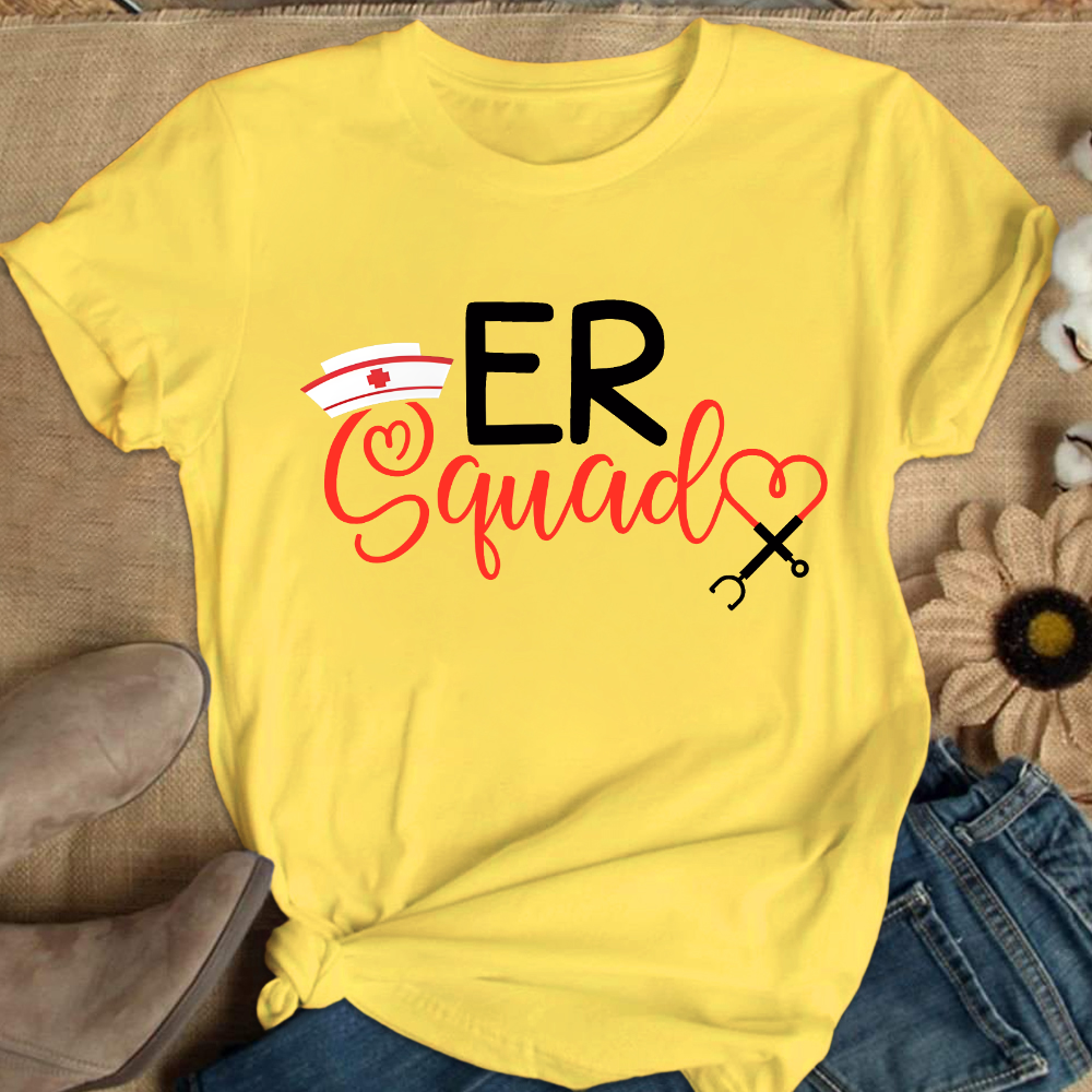 Er Nurse Squad Cotton Nurse T-shirt