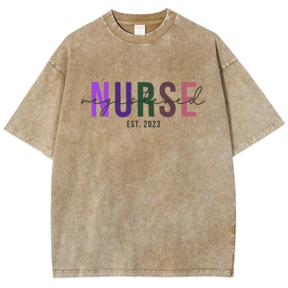 Registered Nurse Vintage Washed T-shirt