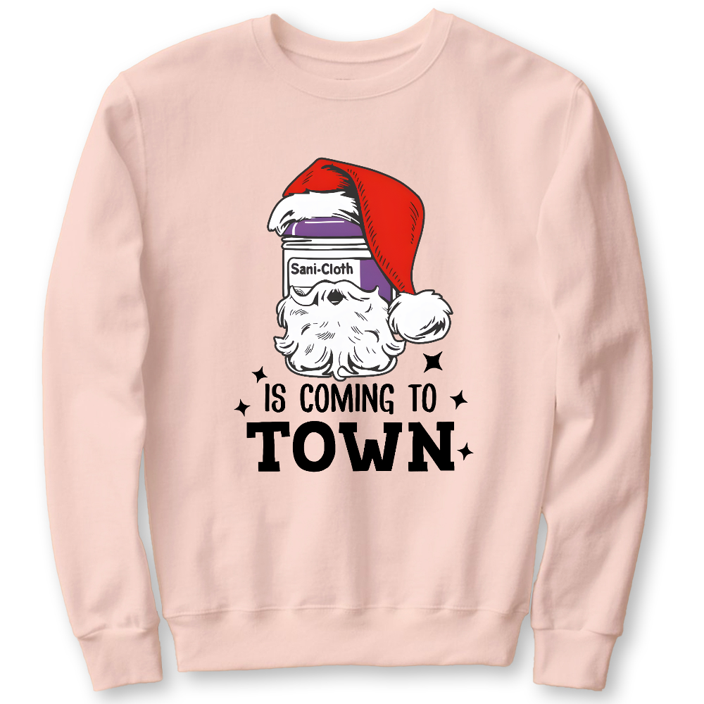 Funny Santa Nurse Medical Assistant Christmas Cotton Pullover Sweatshirt