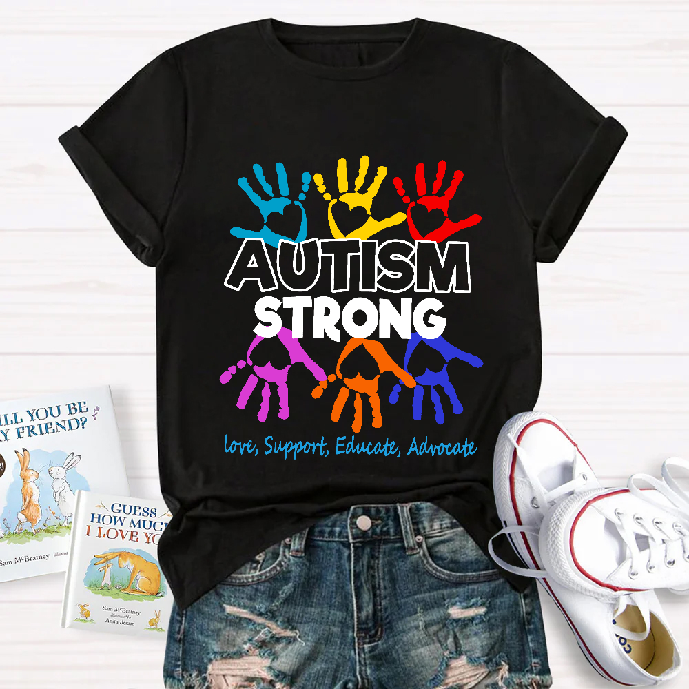 Autism Strong Cotton Nurse T-shirt