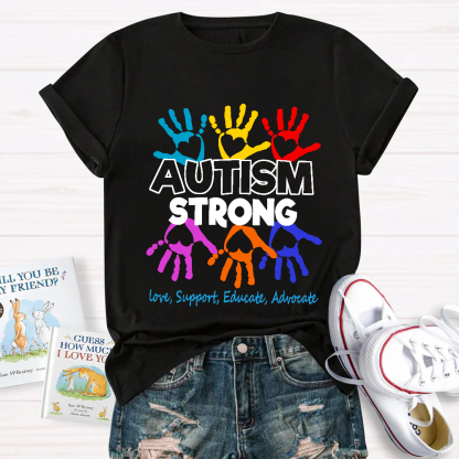Autism Strong Cotton Nurse T-shirt