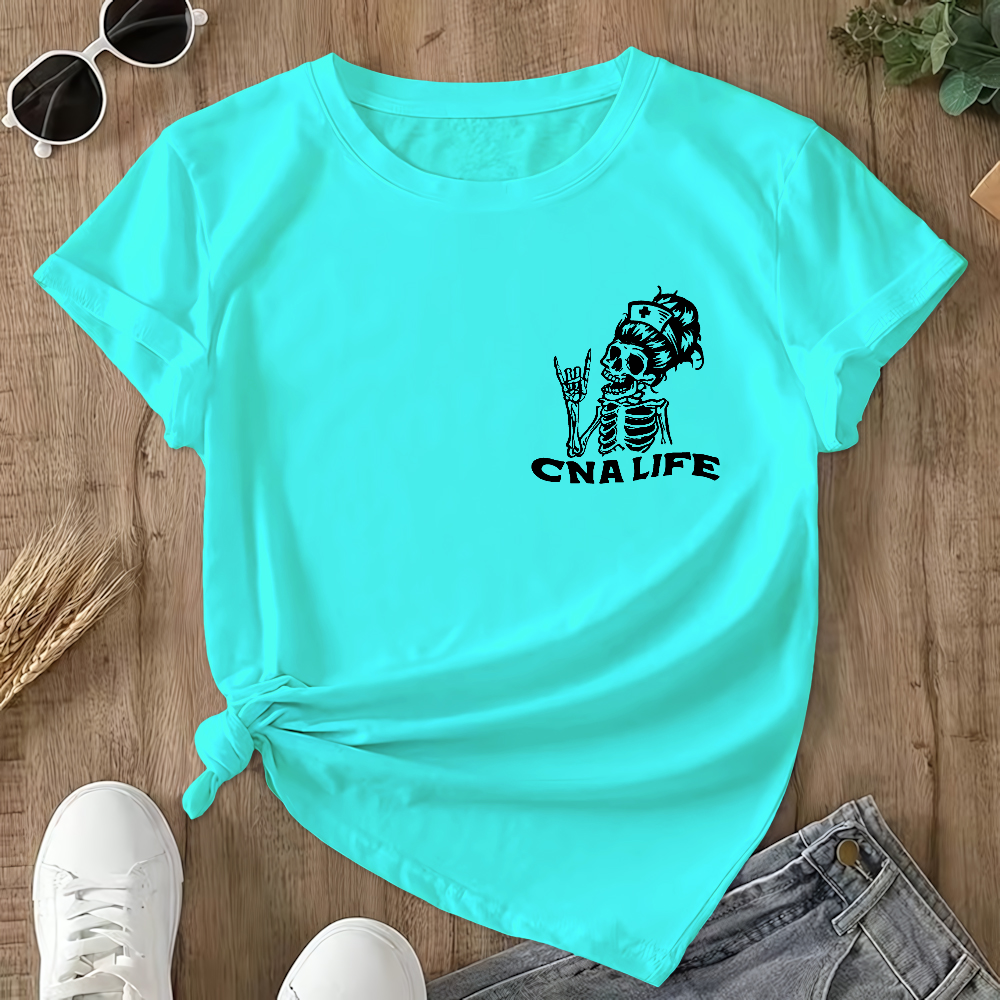 CNA Life Double-Sided Cotton Printed T-Shirt