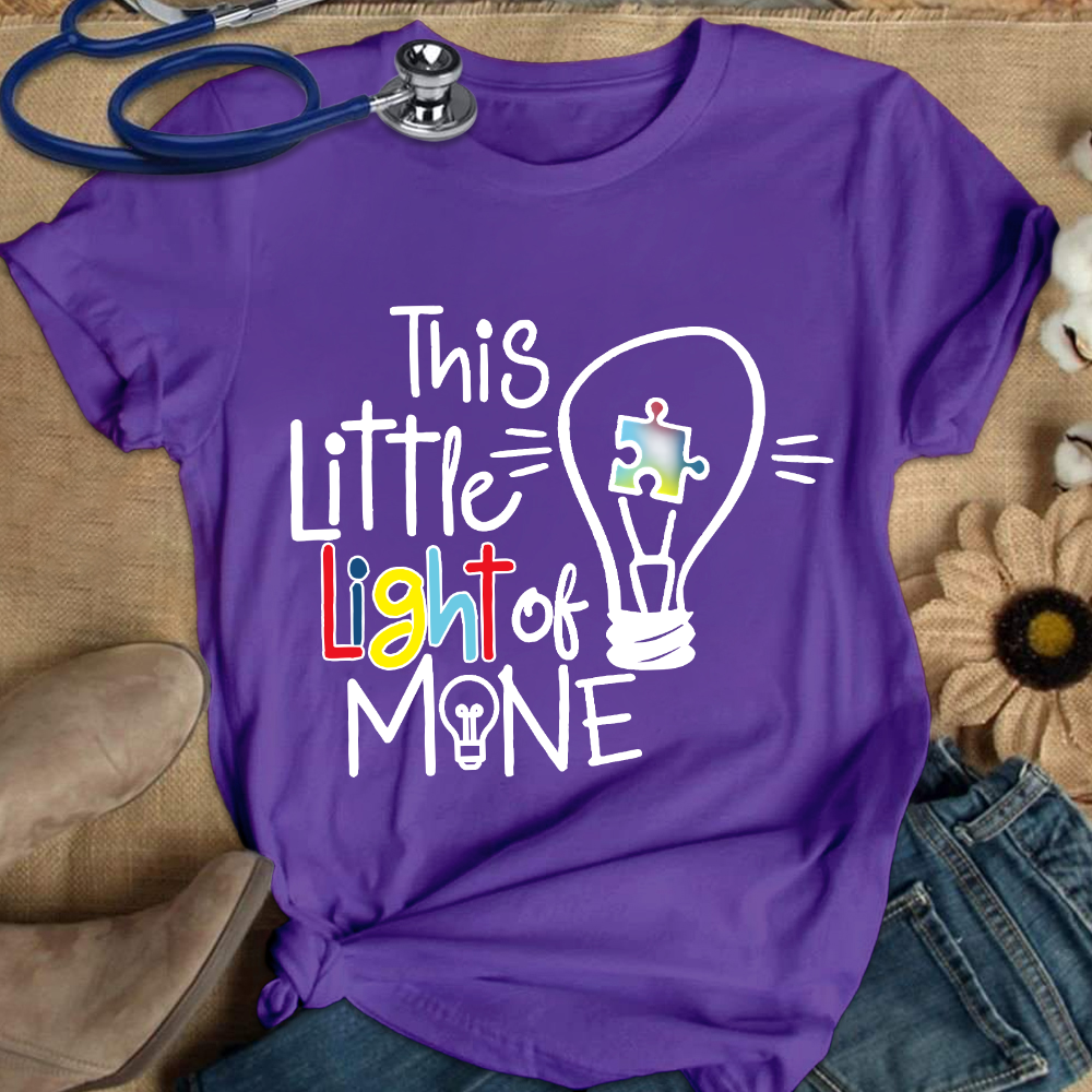 This Little Light Of Mine Autism Cotton Nurse T-shirt