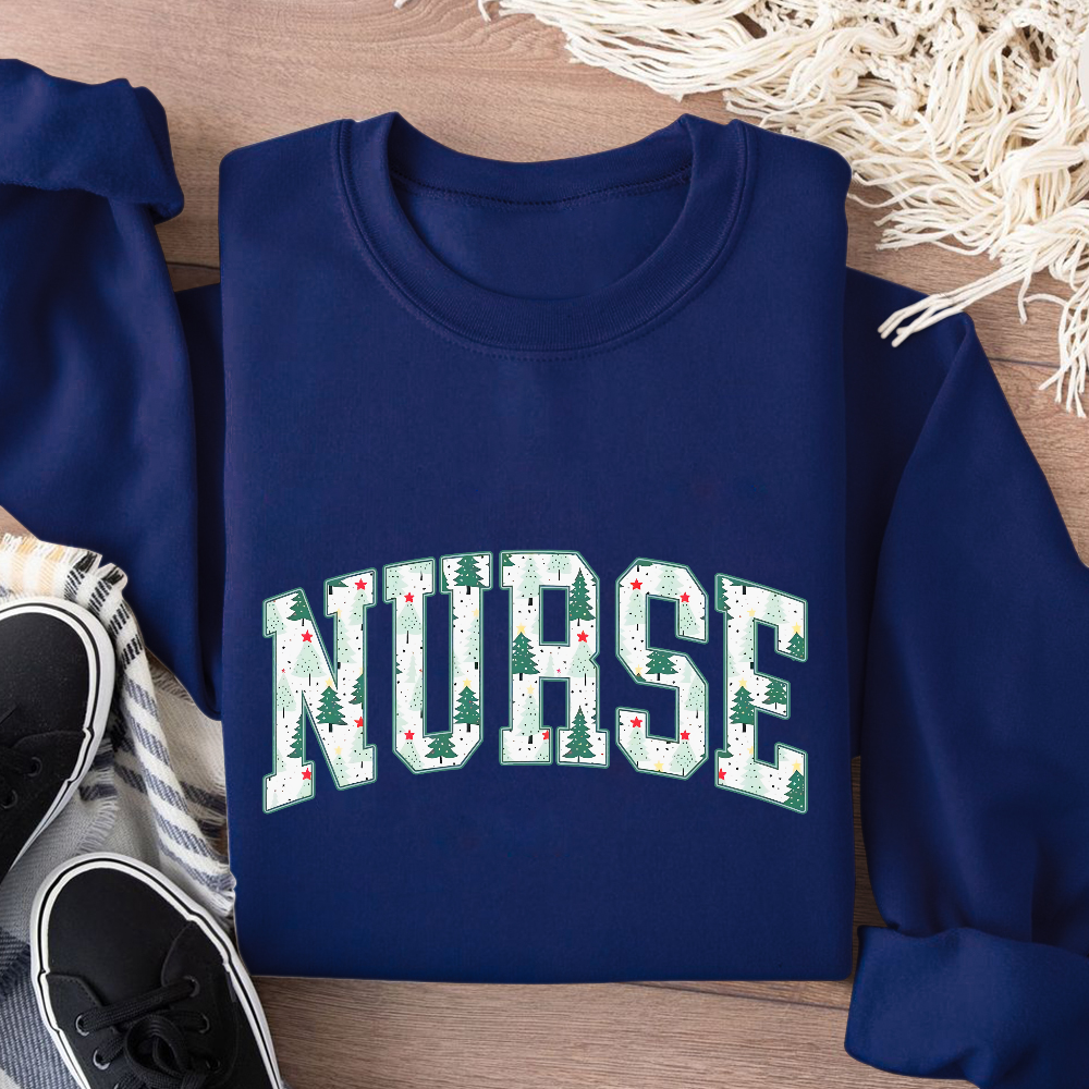 Christmas Nursing Cotton Pullover Sweatshirt