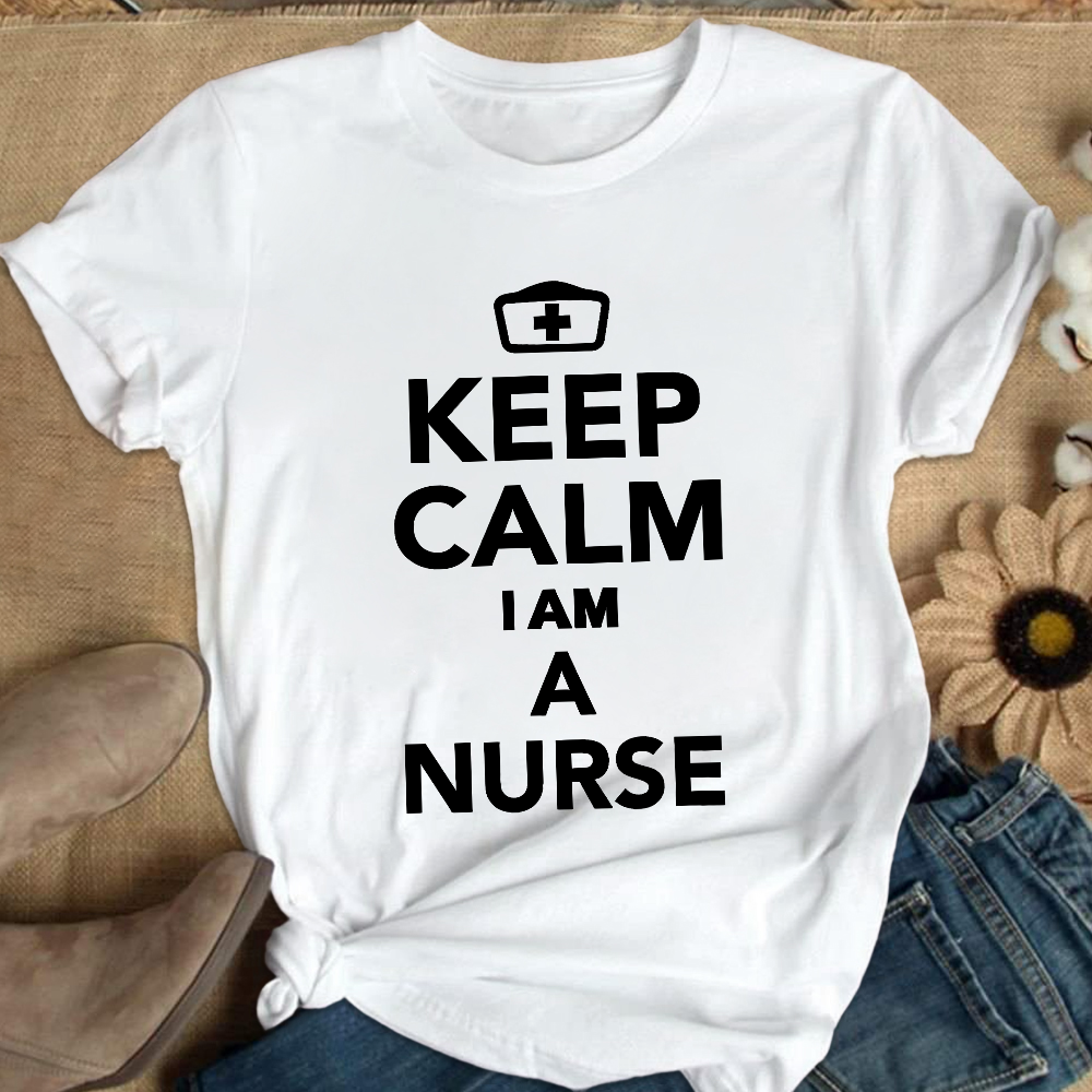 Keep Calm I‘m A Nurse Cotton Nurse T-shirt