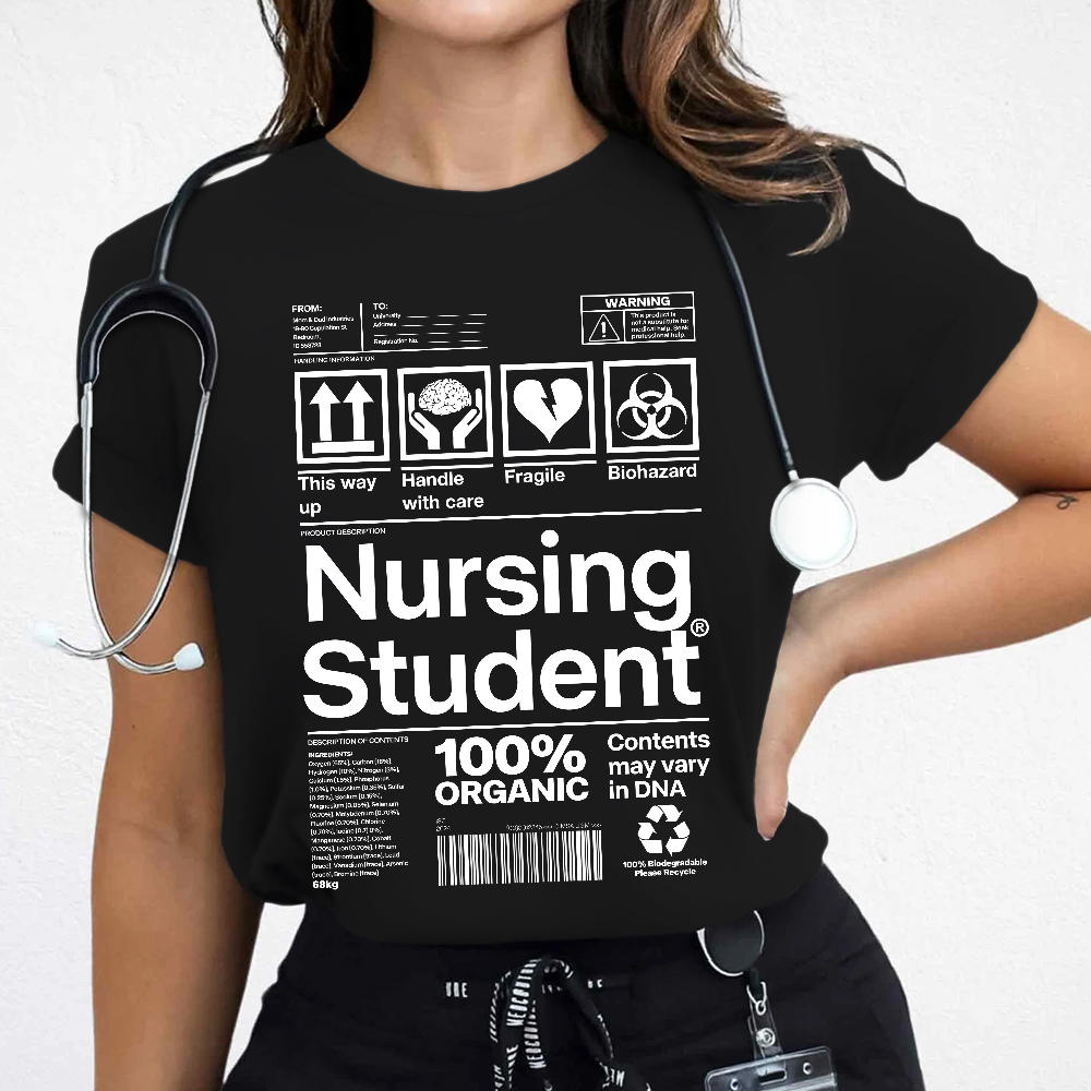 School Of Nursing Student Gift Cotton Nurse T-shirt