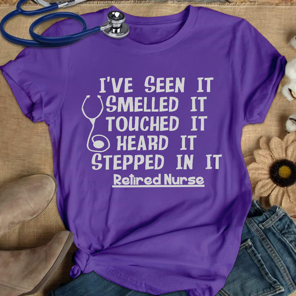 Funny Retired Nurse Quotes Cotton Nurse T-shirt