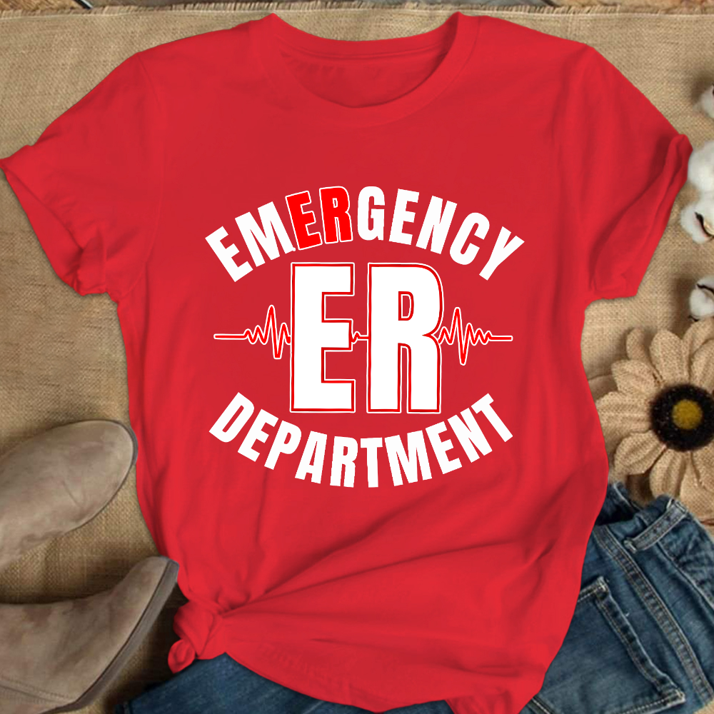 Emergency Department Cotton Nurse T-shirt