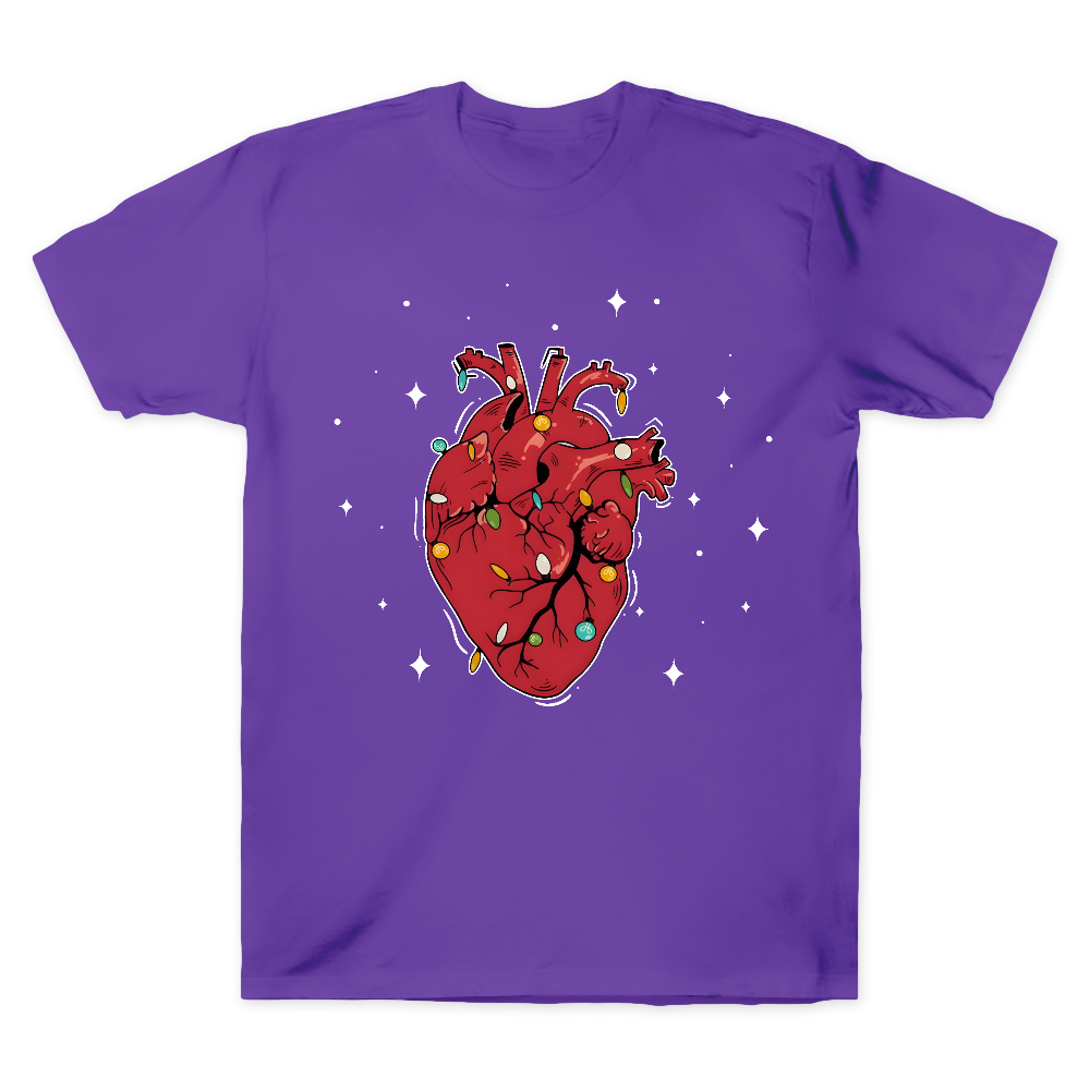 Heart Anatomy Christmas Cotton Doctor T-shirt