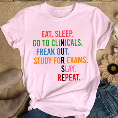 Nursing School Student Future Nurse Rn Cotton Nurse T-shirt