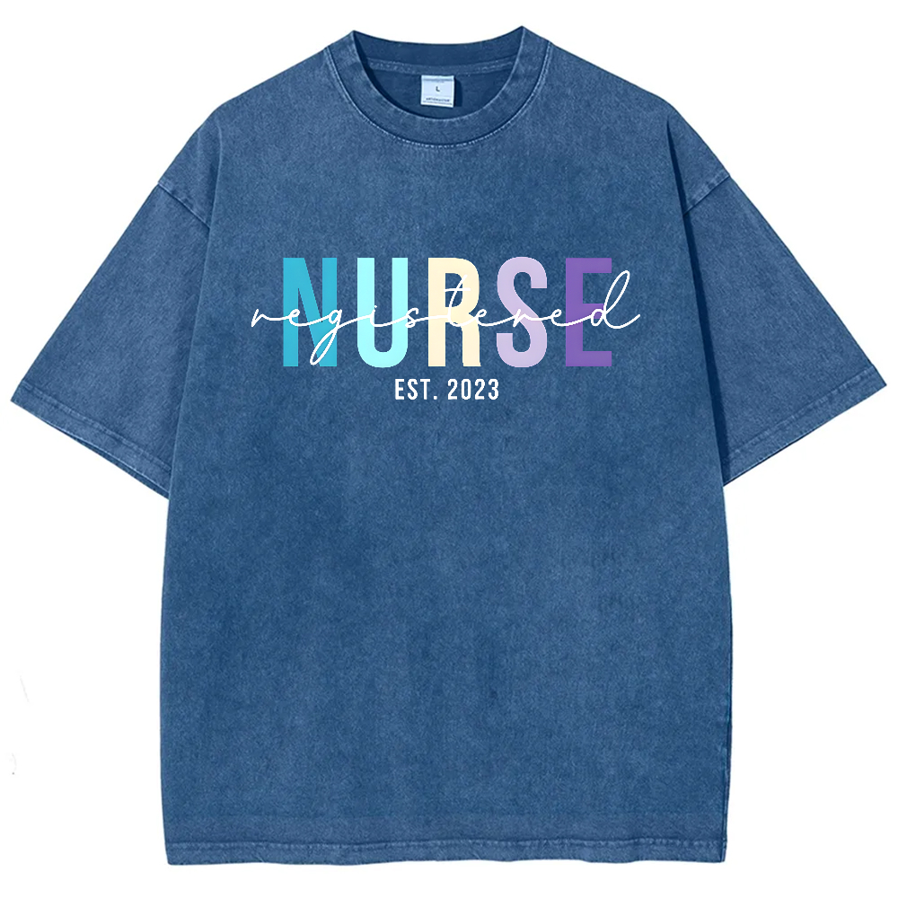 Registered Nurse Vintage Washed T-shirt