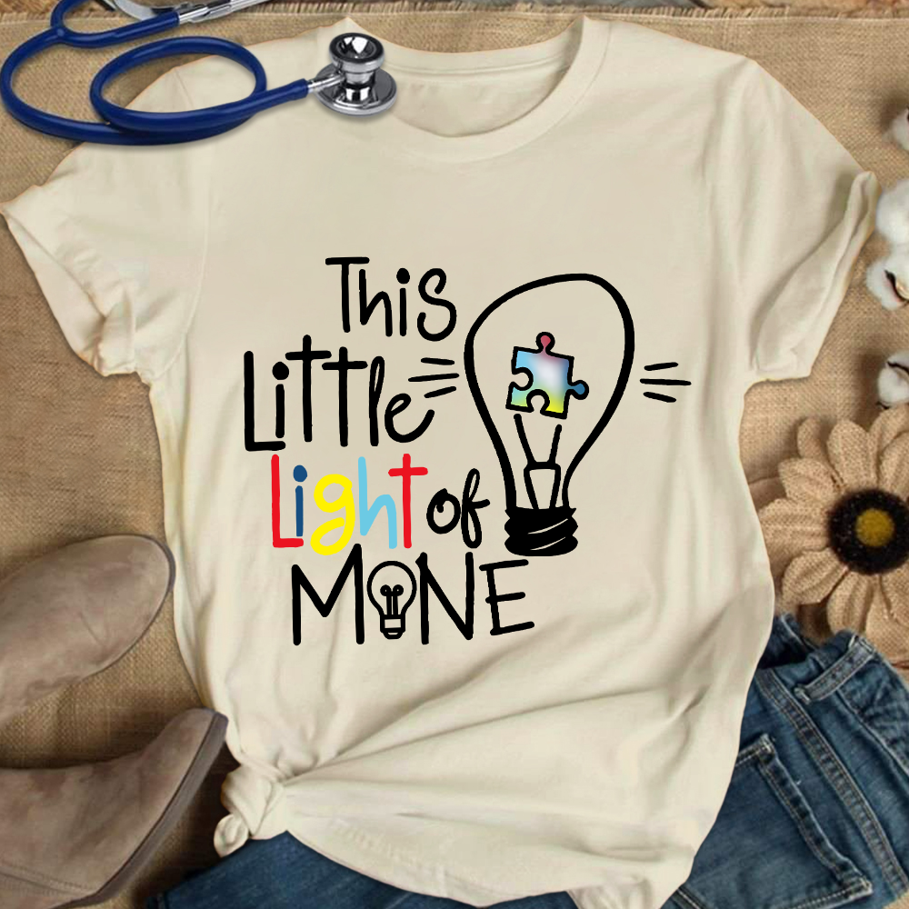 This Little Light Of Mine Autism Cotton Nurse T-shirt