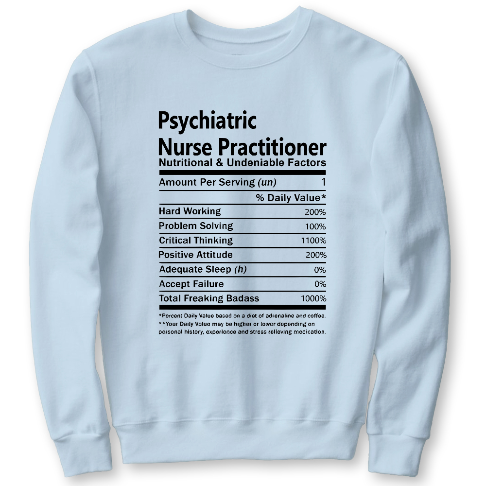 Psychiatric Nurse Practitioner Cotton Pullover Sweatshirt
