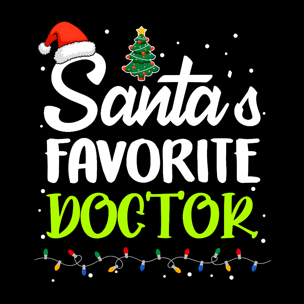 Santa’s Favorite Christmas Doctor Cotton Pullover Sweatshirt