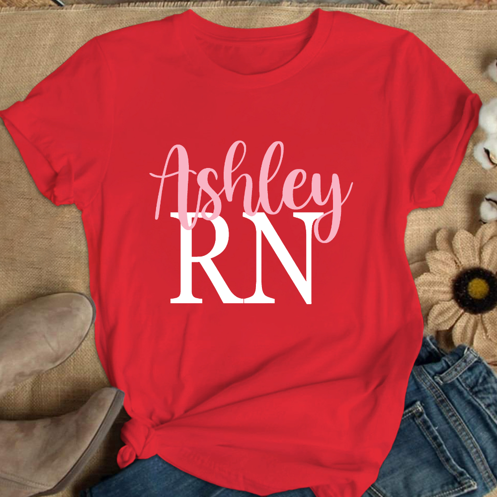 RN Ashley Cotton Nurse T-shirt