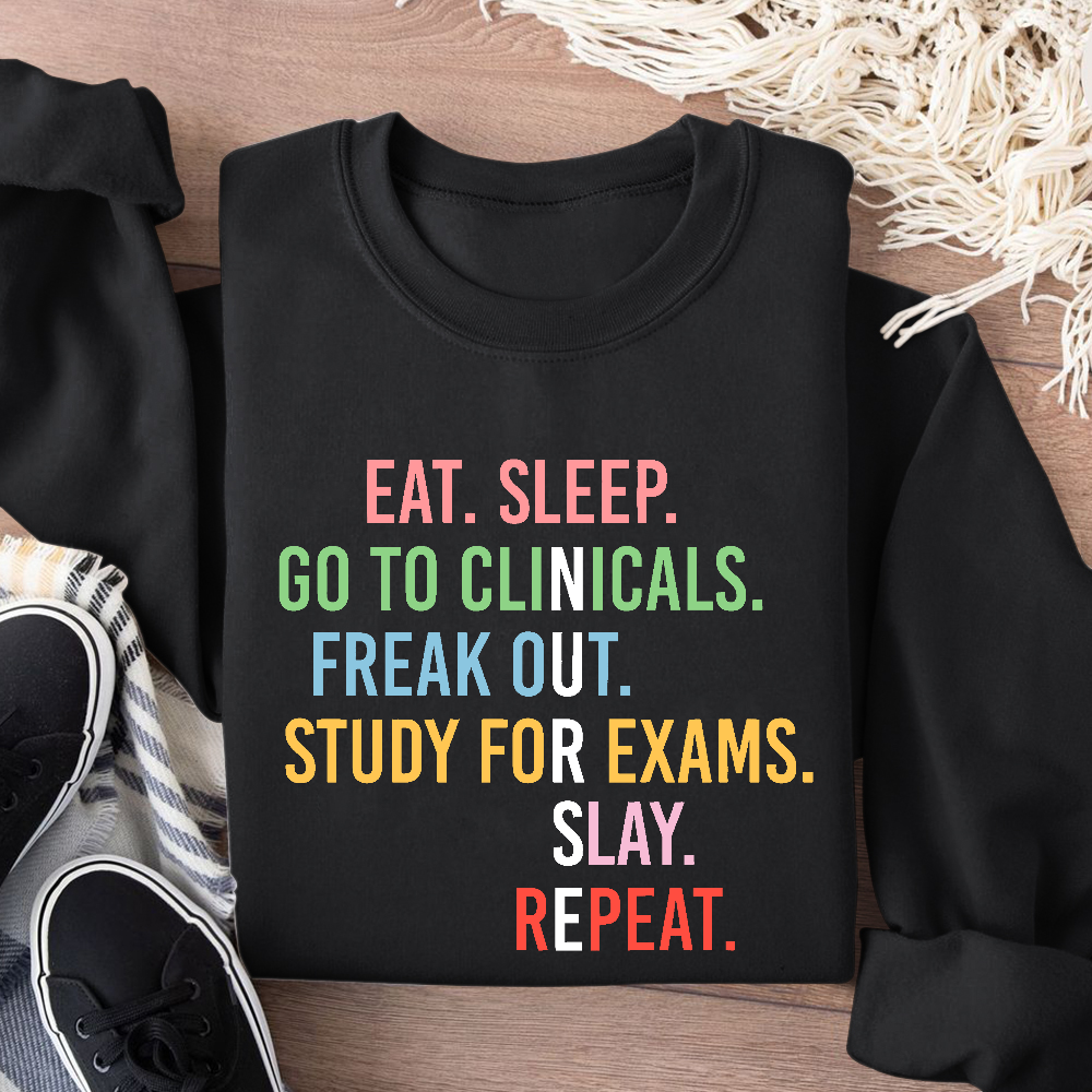 Nursing School Student Future Nurse Rn Cotton Pullover Sweatshirt